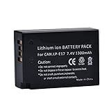 Tipo de batería: Litio Io ZHOUHONG 7.4V 1300mAh LP-E17 LPE17 LP E17 Batería de iones de litio para Canon EOS M3 M5 750D 760D 800D T6i T6s 8000D Kiss X8i