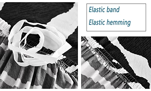 Funda de sofá en forma L lavable a máquina con base textil antideslizante 5