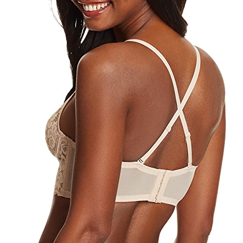 Maidenform Women's Casual Comfort Halter Bralette, Paris Nude, 36A
