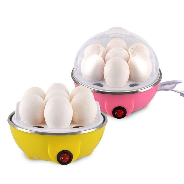 Egg Boiler Steamer Electric Quick Automatic Off 7 Eggs Poacher Boiling Cooking Steaming Frying Vegetables Efficient Multicolor-image-8
