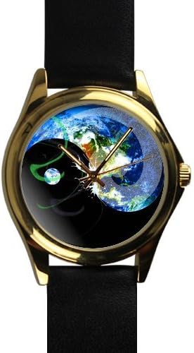 Flat Earth Theory Conspiracy Design Custom Leather Sport Watch