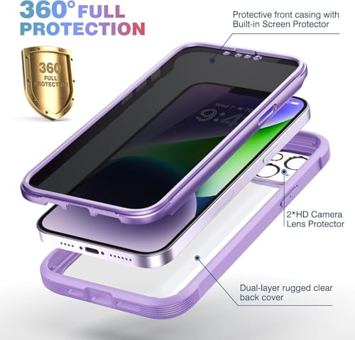 Coque iPhone 14 violette Diaclara idéale pour protéger son smartphone dans les transports - 2