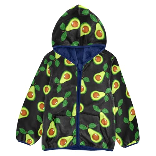 Image of Boys Fleece Jacket Hooded Autumn Winter Long Sleeve Thick Warm Outerwear;3-10 Years Kids Cute Fuzzy Jacket