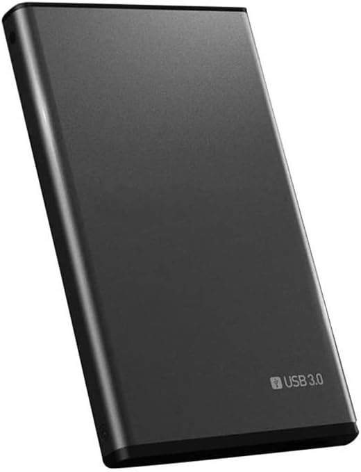 2.5 HDD Mobile Hard Drive USB3.0 Long Mobile Hard Disk 500GB 1TB 2TB Storage Portable External Hard Drive for Laptop (Color : D, Size : 2TB) (D 1TB)
