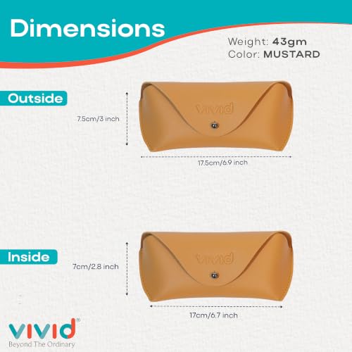 Image of Unisex Specs Chicago Button Eyewear Dabbi Faux Leather Soft Case Cover
