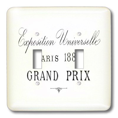 Double interrupteur à bascule Vintage Graphiques Tour Eiffel 3dRose