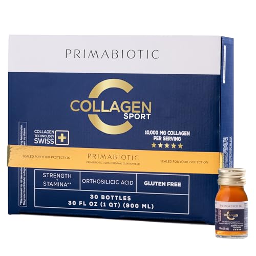 PRIMABIOTIC Liquid Collagen Sport- High Collagen Content [10,000 Mg] Per Serving - Hydrolyzed...