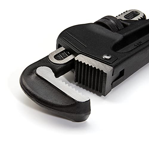 Image of Steelman 60876 18-Inch Heavy-Duty Cast Aluminum Straight Handle Pipe Wrench