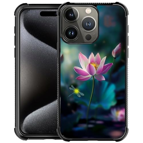 CARLOCA iPhone 16 Pro Max Case - Lotus Flower Dragonfly Design, Shockproof & Anti-Scratch Protection - image 1