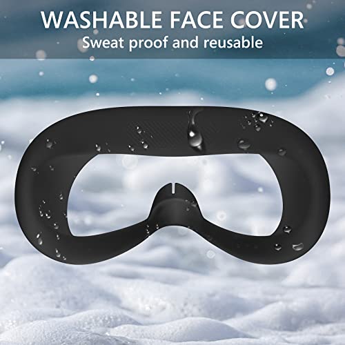 Geekria VR Cover Zubehör Set kompatibel mit Pico Neo 3, Touch Controller Grip Cover, Pico Neo 3 Front Face Protector Cover, Silikon Face Cover mit Lens Protection Cover (Schwarz) - Image 6