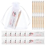 Clabby 12 Sets Mitarbeiter Geschenk du Machst Einen Super Job Kompatibel mit Duplo Schokolade Filz Hülle Danke für alles Kugelschreiber mit Mullbeutel Team Geschenk für Kollegen, ohne Schokolade