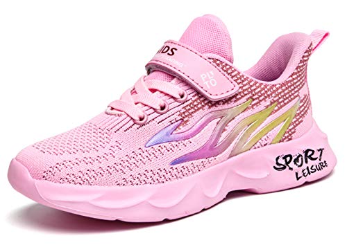 Sneakers Niña 30 Zapatillas de Correr Niñas Deportivas Zapatos de Running Niños Ligeras Zapatos de Walking Niño Transpirable Zapatillas de Baloncesto Zapatillas y Calzado Deportivo Rosa Pink