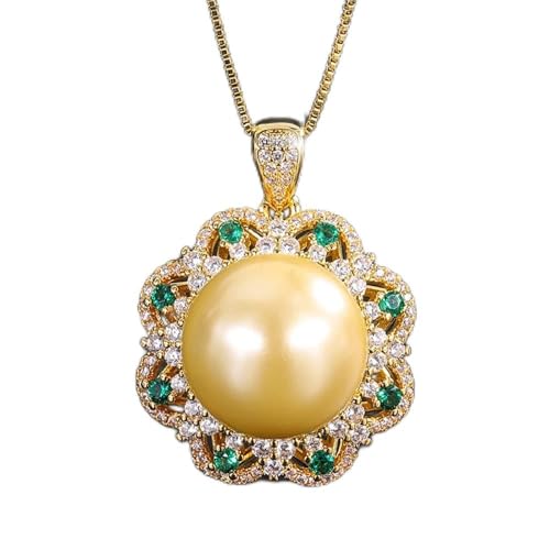 Collier grosses perles noires et blanches 16mm bijou pendentif femme