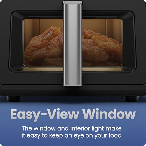 Chefman Air Fryer 9 Qt | TurboFry 7-in-1 High-Powered 450°F Cooking for Crispier and Even Results | XL Basket with Viewing Window | Air Fry, Bake, Broil, Reheat, Dehydrate, Defrost, Keep Warm - image 8