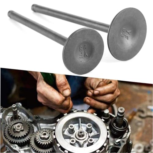 Par de pe de escape de admisso de motor de liga de ao para motores de motocicleta de 250cc-size1