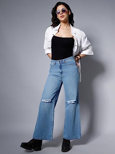 Image of HIGH STAR Women's High Rise Regular Stretchable Jeans