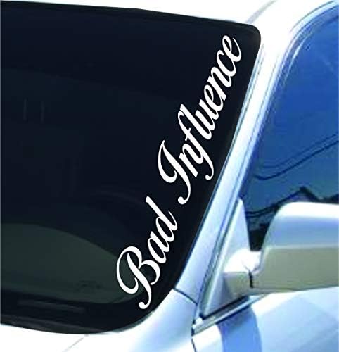 Dabbledown Large Bad Influence Version DD101 Lowrider Car Truck Window Windshield Lettering Decal Sticker Decals Stickers Drift Dub Lowered JDM Fresh Detailed Stance Fitment 4x4