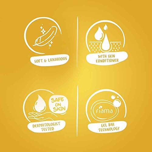 Fiama Gel Bathing Bar Golden Sandalwood Oil and Patchouli with Skin Conditioners for Moisturised, Soft and Luxurious Skin, 375g (125g - Pack of 3),... - Image 7