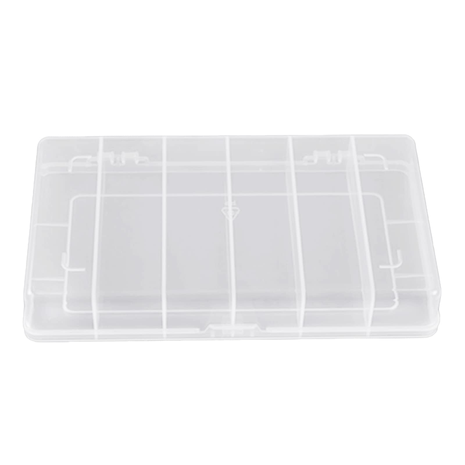 Tsophreniq Multicolor 6 Grids Organizer Box With Dividers Craft Jewelry Small Parts Container Bins With Lids For Arts And