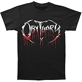 obituary shirt weiß Machine Washable Obituary Men\'s Fashion Bloody Logo Black Cotton T-Shirt