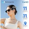 GetD AI Glasses for Men & Women, Smart Glasses Powered by ChatGPT, AI Real-time Translation with 107 Languages, 11H Music Play, Bluetooth Glasses with Polarized Lens for Daily Use
