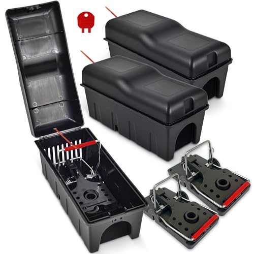 Roshield Rattenfalle Killerbox – einfach aufzustellende Sicherheitsbox für Zuhause, Schuppen & Garagenkontrolle & Behandlung (professionelle Qualität,...