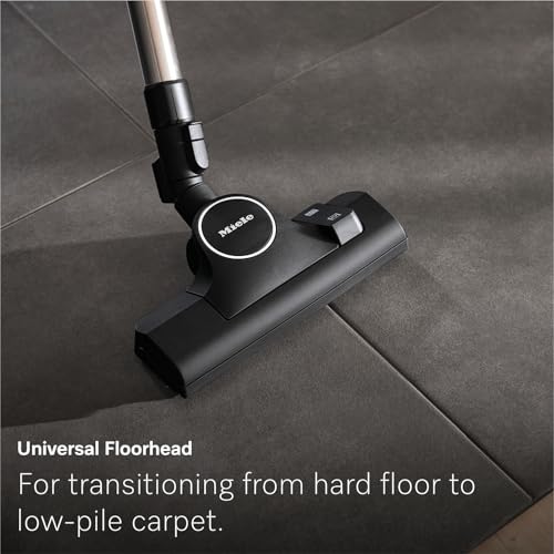 Image of NEW Miele Guard M1 Cat & Dog Bagged Canister Vacuum for Pet Owners with Odor-Reducing Active AirClean Filter, TurboTeQ Floorhead, and AllTeQ Universal Floorhead, in Obsidian Black /Space Grey