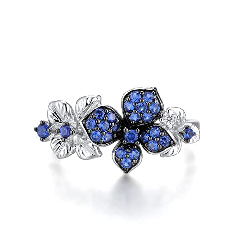 Bague femme papillon bleu blanc fini les bijoux ternes avec cette pièce fine