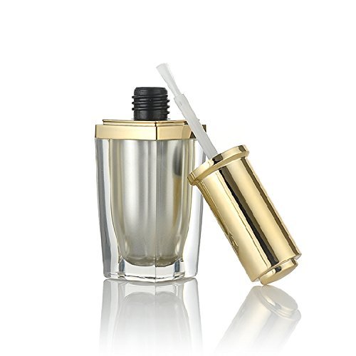 Miniatura 4 de 2 botellas de esmalte de uñas acrílicas de alta calidad, 0.3 fl oz0.34 onzas, transparente, vacío, recargable, contenedor de manicura, capa