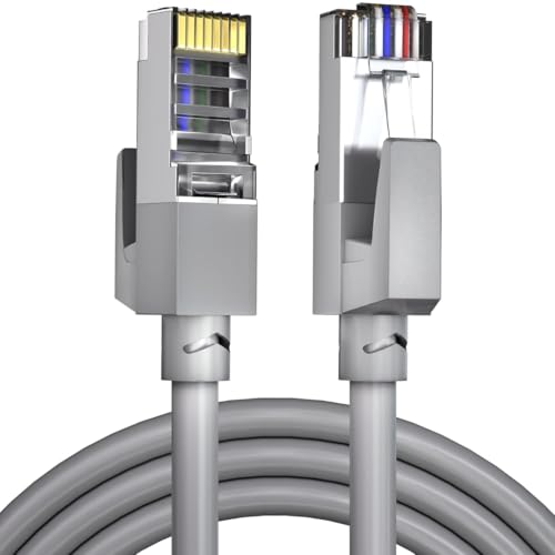 Image of JUAA Cat6 Ethernet Cable 1 Meter for High Speed Internet, 10 Gbps LAN Wire with RJ45 Connector for Modem, Router, PC, Gaming Console, Laptop and Network Switch (Pack of 1)