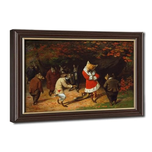 Impression sur toile décoration murale bureau tableau William Holbrook Beard cadre suspendu