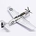 ZEZEFUFU Alloy 1/72 AF1 WWII US Army Air P-51 Mustang Fighter Aircraft Model Fighter Attack Plane Model for Collection Gift