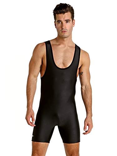Matman Standard Poids Wrestling Singlet, Homme, Noir