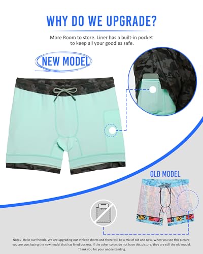 Image of maamgic Mens 5 inch Gym Running Shorts for Men 2 in 1 Quick Dry Workout Athletic Shorts