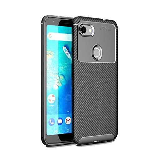 CruzerLite Case Compatible with Google Pixel 3a XL Case, Carbon Fiber Texture Design & Leather Texture Design Back Cover Anti-Scratch Shock Absorption Case for Google Pixel 3a XL (Carbon Black)