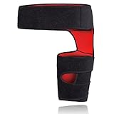 Goosom Soporte muslo, Soporte de Compresión para Cadera, Soporte para Ingle del Muslo, Manga de Compresión Muslo para Cuádriceps, Ajustable, Tensión Muscular Hombres Mujeres ET49C