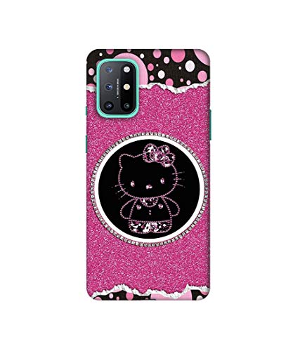Image of Amazon Brand - Solimo Designer Kitty with Glitter 3D Printed Hard Back Case Mobile Cover for OnePlus 8T