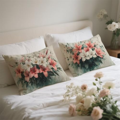 Housse de coussin imperméable aspect lin avec fermeture éclair cachée pour l'extérieur - 5