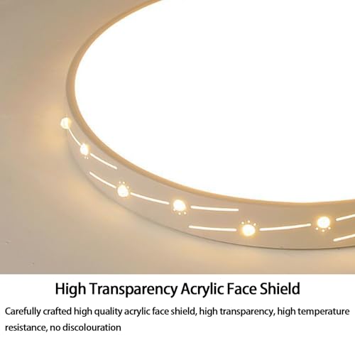 Plafonnier LED salon dimmable rond 50cm avec télécommande