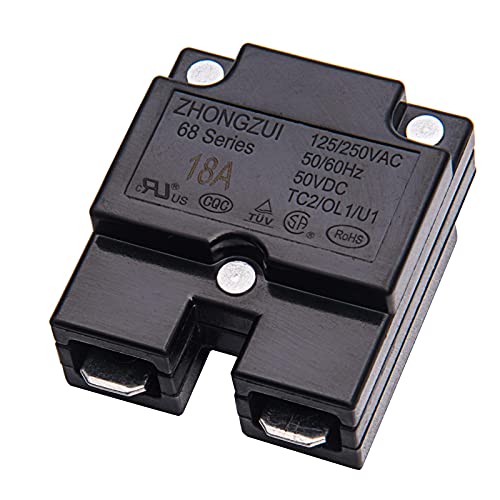 weelye 2Pcs 18A 125/250Vac 50Vdc Automatic Reset Relay Thermal Switch