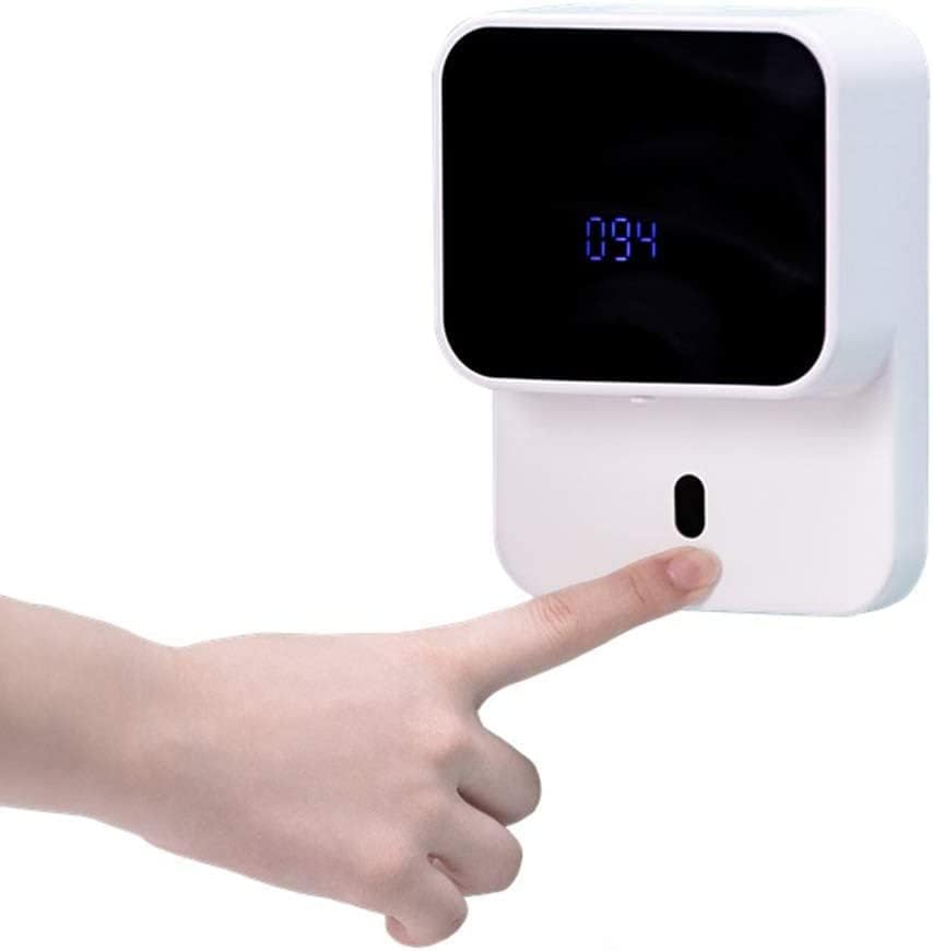 Miniatura 7 de Dispensador automático de jabón de inducción inteligente, lavadora de manos con pantalla LED de temperatura, dispensador de jabón de espuma montado