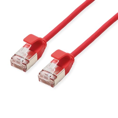 ROLINE U/FTP DataCenter Patchkabel Kat.6A (Class EA), LSOH, slim, rot, 5 m