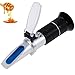 Anpro Brix Refractometer with ATC,Refractometer for win Moisture, Brix and Baume,Dual Scale-Specific Gravity 1.000-1.130 and Brix 0-32%, for Wine Making,Beer Brewing,Maple Syrup,Molasses