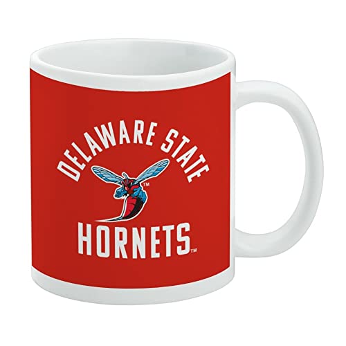 Delaware State University Hornets Logo Ceramic Coffee Mug, Novelty Gift Mugs for Coffee, Tea and Hot Drinks, 11oz, White