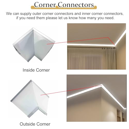 Corniche décorative pour éclairage indirect LED de chambre