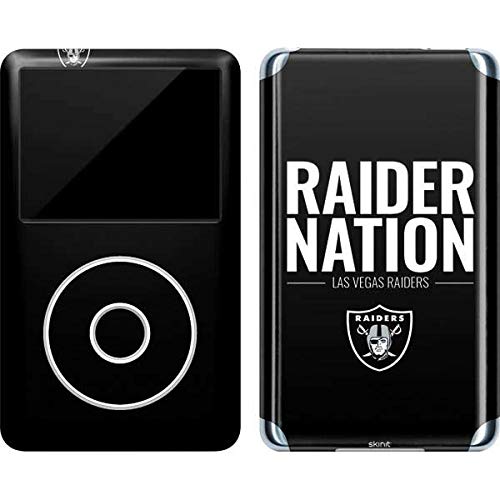 Skinit Decal MP3 Player Skin Compatible with iPod Classic (6th Gen) 80GB - Officially Licensed NFL Las Vegas Raiders Team Motto Design