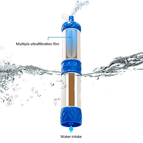 Ajcoflt Filtro de Água ao ar livre Sistema de Filtração de Purificador de Água de Palha Projeto de L