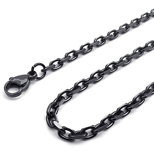 Cikuso Cadena de Hombres de joyeria, Acero Inoxidable, Collar de eslabon O,...