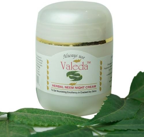 Valeda Herbal Neem Night Cream - Superior Moisturizer for Rejuvinating The Skin - Clinically Proved