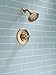 Delta Faucet Linden 14 Series Single-Function Shower Trim Kit with 5-Spray Touch-Clean Shower Head, Champagne Bronze T14294-CZ (Valve Not Included)